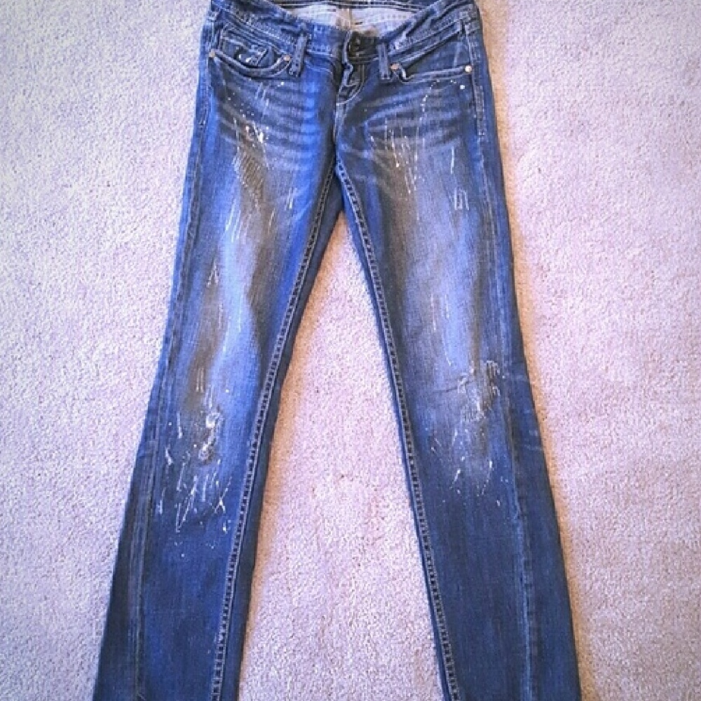 Distressed Express Jeans with Glitter - Picture 5 of 8